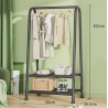 Perchero Organizador de Ropa con 2 Estantes: Maximiza tu Espacio y Orden