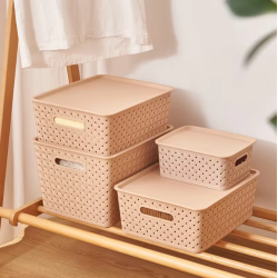 Cestas de Almacenamiento de Plástico Tejido: Organización y Estilo para tu Hogar