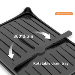 Escurridor de Platos de 2 Niveles con Drenaje: Eficiencia y Estilo en tu Cocina