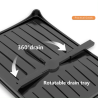 Escurridor de Platos de 2 Niveles con Drenaje: Eficiencia y Estilo en tu Cocina