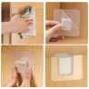 Soporte Adhesivo para Estantes: Pack de 12 Piezas, Sin Perforaciones