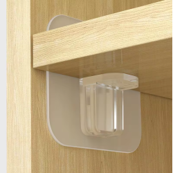 Soporte Adhesivo para Estantes: Pack de 12 Piezas, Sin Perforaciones