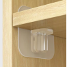 Soporte Adhesivo para Estantes: Pack de 12 Piezas, Sin Perforaciones