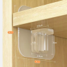 Soporte Adhesivo para Estantes: Pack de 12 Piezas, Sin Perforaciones