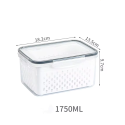 Organizador de Alimentos con Tapa 1750ml: Conserva y Organiza tus Comidas