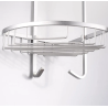 Organizador de baño esquinero de aluminio: ¡2 niveles de organización!