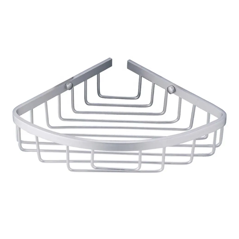 Organizador de baño esquinero de aluminio