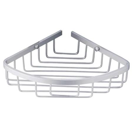 Organizador de baño esquinero de aluminio