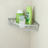 Organizador de baño esquinero de aluminio