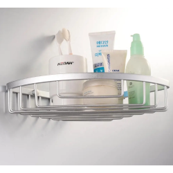 Organizador de baño esquinero de aluminio