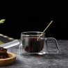 Taza de Vidrio Doble Pared con Asa | Resistente al Calor – Ideal para Café y Té