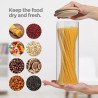 Frasco de Vidrio 2000ml con Tapa de Bambú | Almacenamiento Hermético