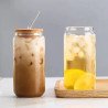 Vaso de Vidrio 500 ml con Tapa de Bambú y Sorbete | Reutilizable y Ecológico