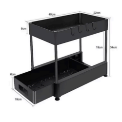 Organizador Multiuso Plástico -  para Cocina y Baño