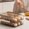 Caja de Almacenamiento de Huevos: Doble Capa para 36 Unidades