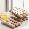 Caja de Almacenamiento de Huevos: Doble Capa para 36 Unidades