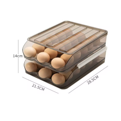 Caja de Almacenamiento de Huevos: Doble Capa para 36 Unidades
